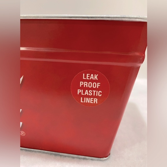 Coca Cola Themed Tin Planter Beverage Tub - Picture 6 of 9